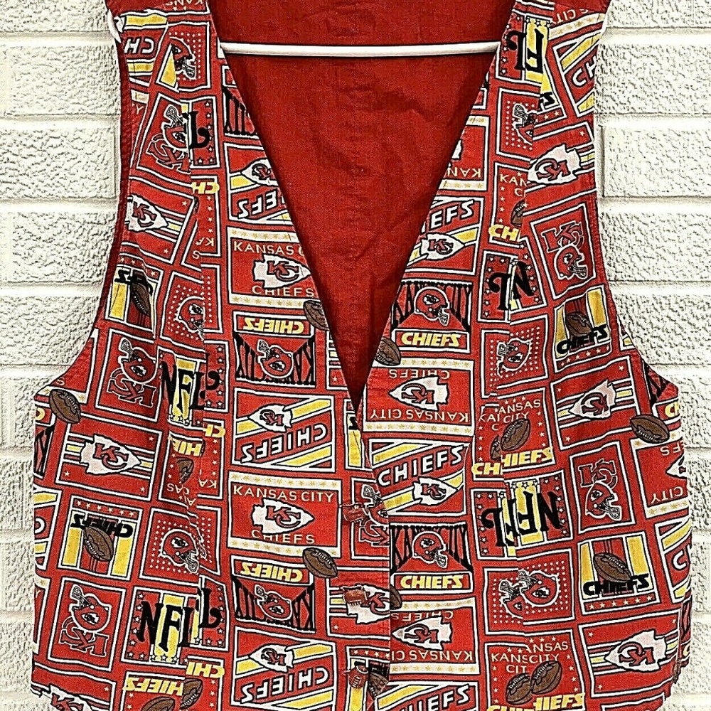 SOLD.   Kansas City Chiefs Handmade Vest Womens XL